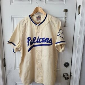 Vintage Ebbets Field Flannels New Orlean Pelicans Baseball Jersey Negro  Leagues